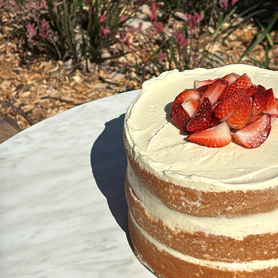 Strawberries & Cream Sponge